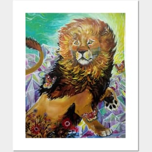 Mystic Crystal Lion Posters and Art